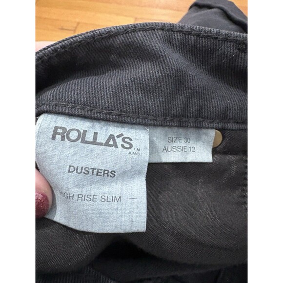 Rolla’s Size 30/12 NWT Dusters Denim Shorts Black Denim - Picture 7 of 9